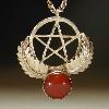 Carnelian Pentagram Pendant