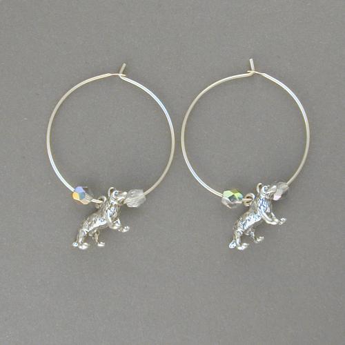 Wolf Hoop Earrings