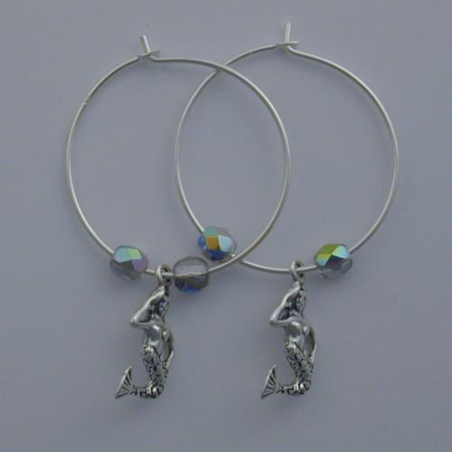 Mermaid Hoop Earrings