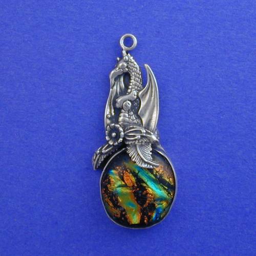 Come set with this dragon enjoying the streams running through its forest home.