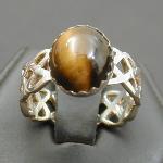 Medium Knotwork Ring with Tigereye