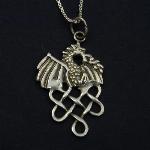 Knotwork Dragon Pendant