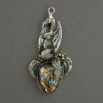 Golden Horde Dragon Pendant