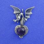 This dragon is shrieking Don't take my Amethyst! But if you take him you can have both.