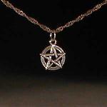 This is similar to our sterling silver Large Heavyweight Pentagram, but is only half an inch across.