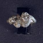 Sterling silver otter ring